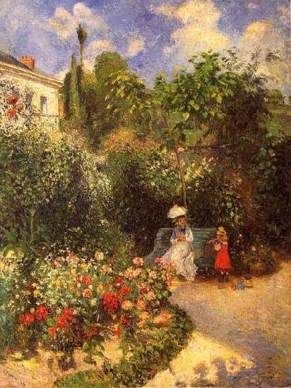 Camille Pissarro The garden of Pontoise china oil painting image